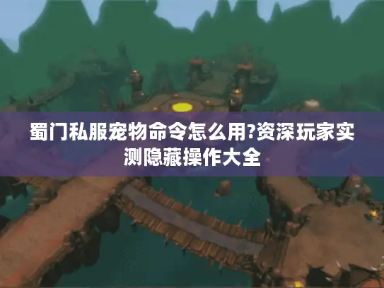 蜀门私服宠物命令怎么用?资深玩家实测隐藏操作大全 蜀门私服宠物命令怎么用?资深玩家实测隐藏操作大全