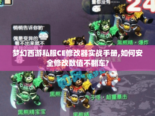 梦幻西游私服CE修改器实战手册,如何安全修改数值不翻车?