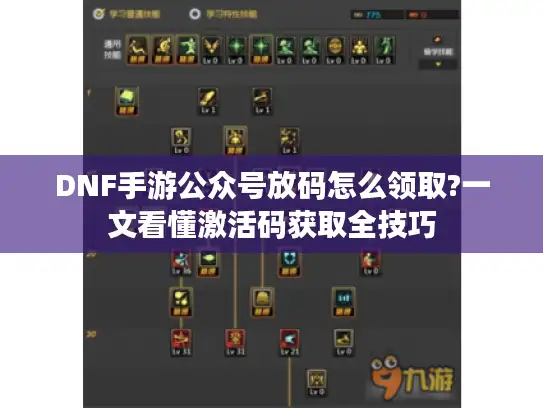 DNF手游公众号放码怎么领取?一文看懂激活码获取全技巧