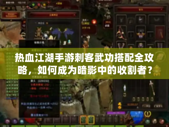 热血江湖手游刺客武功搭配全攻略，如何成为暗影中的收割者？