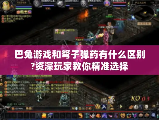 巴兔游戏和弩子弹药有什么区别?资深玩家教你精准选择