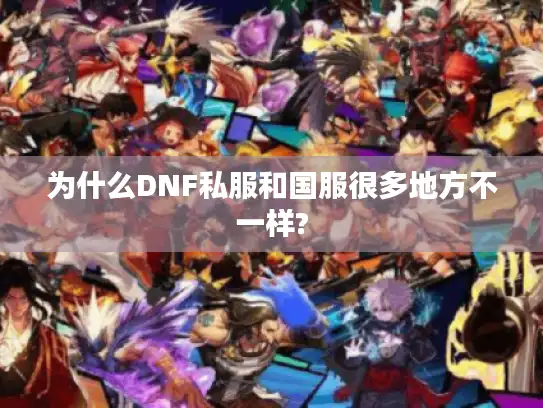 为什么DNF私服和国服很多地方不一样? 为什么DNF私服和国服很多地方不一样?