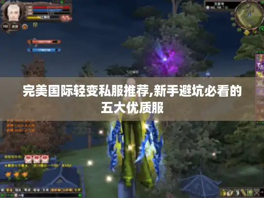 完美国际轻变私服推荐,新手避坑必看的五大优质服
