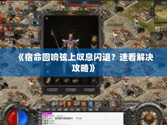 《宿命回响弦上叹息闪退？速看解决攻略》