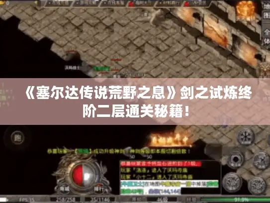 《塞尔达传说荒野之息》剑之试炼终阶二层通关秘籍！