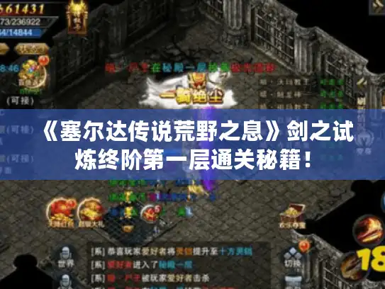 《塞尔达传说荒野之息》剑之试炼终阶第一层通关秘籍！