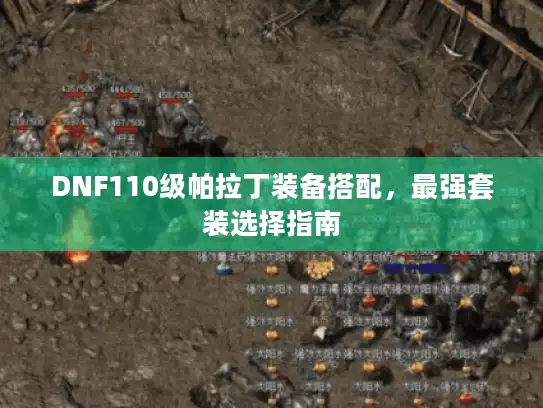 DNF110级帕拉丁装备搭配，最强套装选择指南