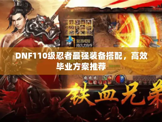 DNF110级忍者最强装备搭配,高效毕业方案推荐 DNF110级忍者最强装备搭配,高效毕业方案推荐