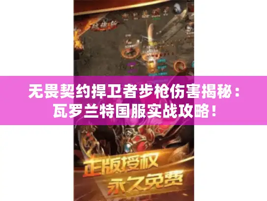 无畏契约捍卫者步枪伤害揭秘：瓦罗兰特国服实战攻略！