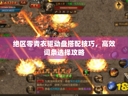 绝区零青衣驱动盘搭配技巧，高效词条选择攻略
