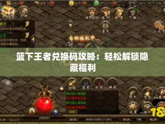 篮下王者兑换码攻略：轻松解锁隐藏福利