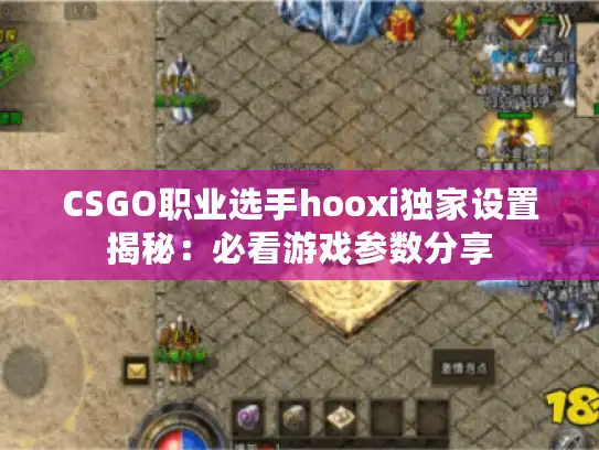 CSGO职业选手hooxi独家设置揭秘：必看游戏参数分享