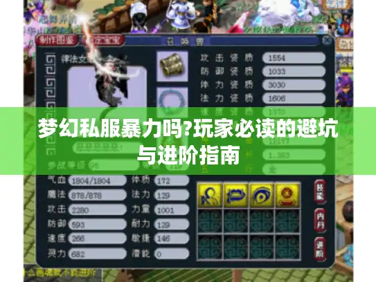 梦幻私服暴力吗?玩家必读的避坑与进阶指南