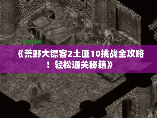《荒野大镖客2土匪10挑战全攻略！轻松通关秘籍》