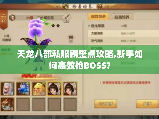 天龙八部私服刷整点攻略,新手如何高效抢BOSS? 天龙八部私服刷整点攻略,新手如何高效抢BOSS?