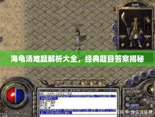 海龟汤难题解析大全，经典题目答案揭秘