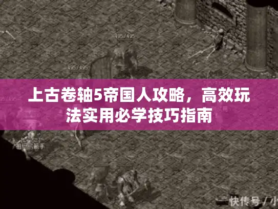 上古卷轴5帝国人攻略，高效玩法实用必学技巧指南