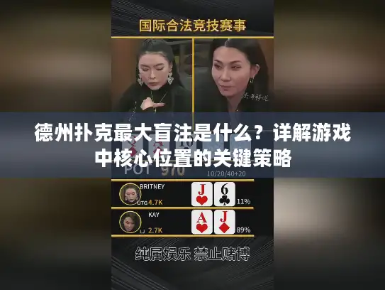 德州扑克最大盲注是什么？详解游戏中核心位置的关键策略