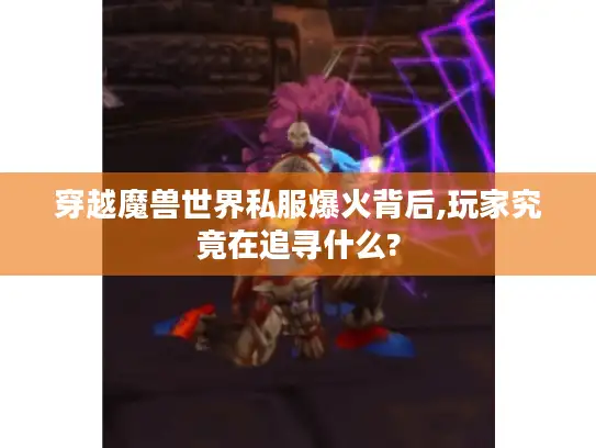 穿越魔兽世界私服爆火背后,玩家究竟在追寻什么?