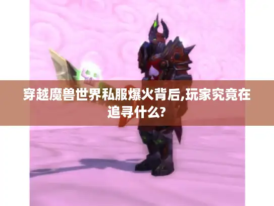 穿越魔兽世界私服爆火背后,玩家究竟在追寻什么?