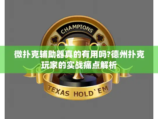 微扑克辅助器真的有用吗?德州扑克玩家的实战痛点解析