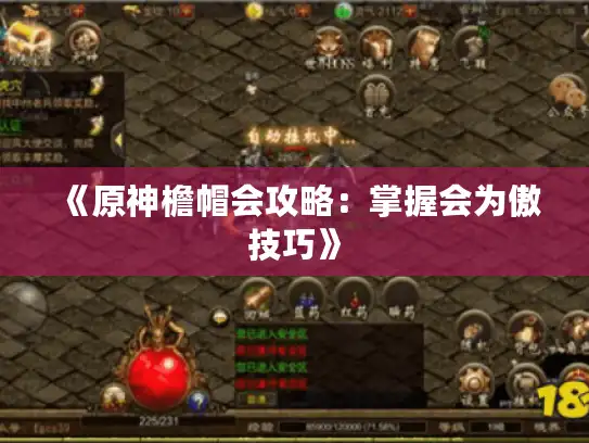 《原神檐帽会攻略：掌握会为傲技巧》