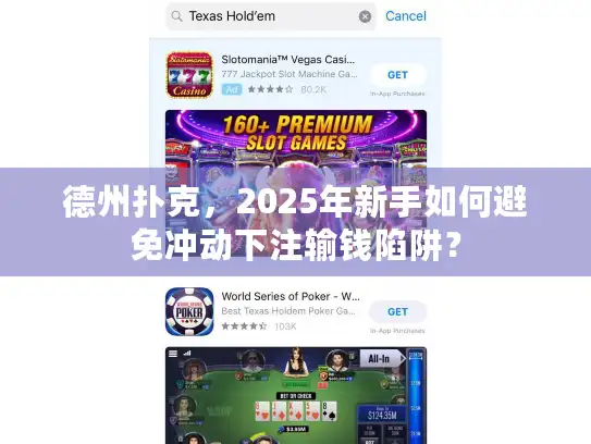 德州扑克，2025年新手如何避免冲动下注输钱陷阱？