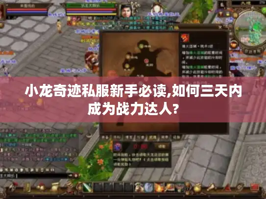 小龙奇迹私服新手必读,如何三天内成为战力达人?