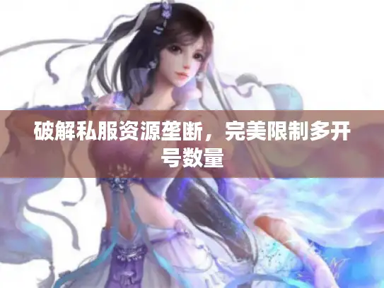 破解私服资源垄断，完美限制多开号数量