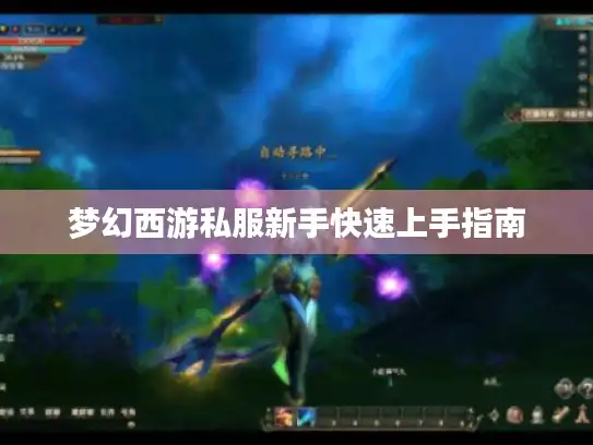 梦幻西游私服新手快速上手指南
