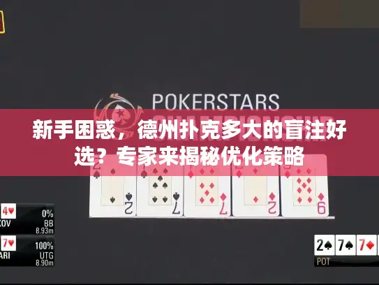 新手困惑，德州扑克多大的盲注好选？专家来揭秘优化策略