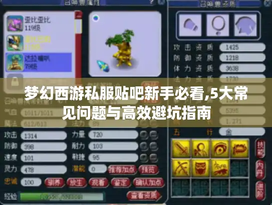 梦幻西游私服贴吧新手必看,5大常见问题与高效避坑指南 梦幻西游私服贴吧新手必看,5大常见问题与高效避坑指南