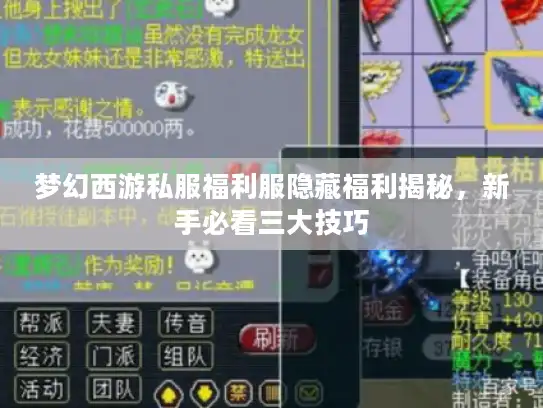 梦幻西游私服福利服隐藏福利揭秘,新手必看三大技巧 梦幻西游私服福利服隐藏福利揭秘,新手必看三大技巧