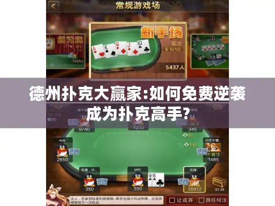 德州扑克大赢家:如何免费逆袭成为扑克高手?