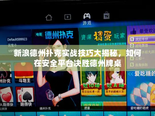 新浪德州扑克实战技巧大揭秘，如何在安全平台决胜德州牌桌