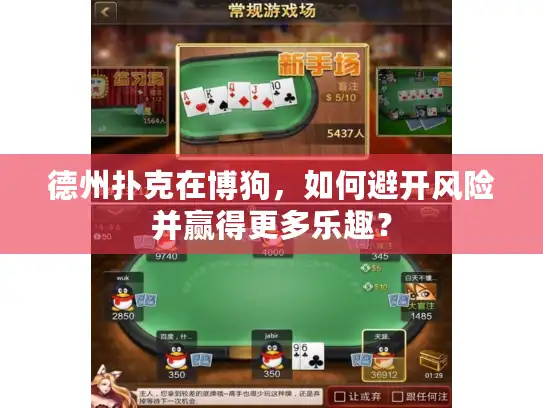 德州扑克在博狗，如何避开风险并赢得更多乐趣？