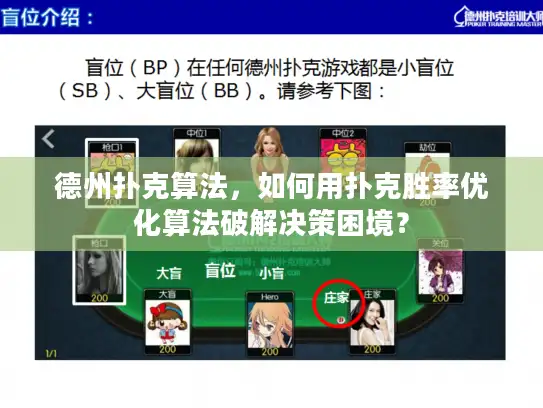 德州扑克算法，如何用扑克胜率优化算法破解决策困境？