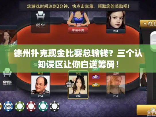 德州扑克现金比赛总输钱？三个认知误区让你白送筹码！