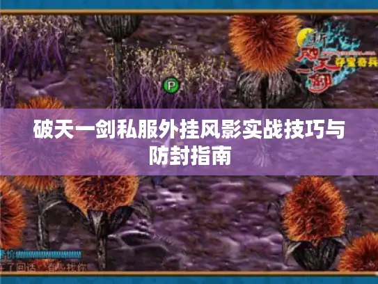 破天一剑私服外挂风影实战技巧与防封指南