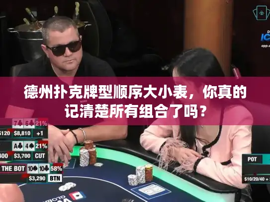 德州扑克牌型顺序大小表，你真的记清楚所有组合了吗？