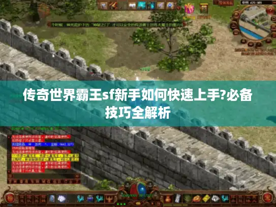 传奇世界霸王sf新手如何快速上手?必备技巧全解析