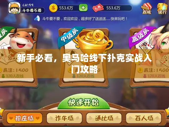 新手必看，奥马哈线下扑克实战入门攻略