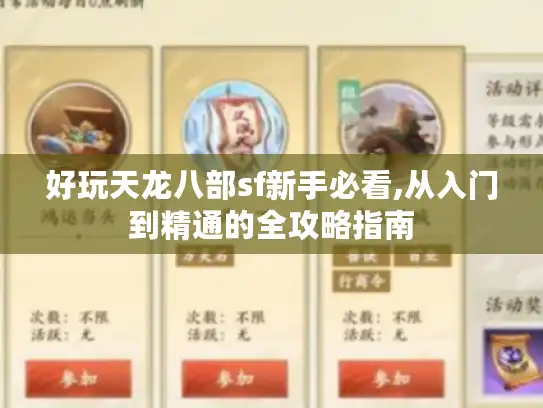 好玩天龙八部sf新手必看,从入门到精通的全攻略指南