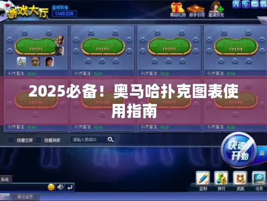 2025必备！奥马哈扑克图表使用指南