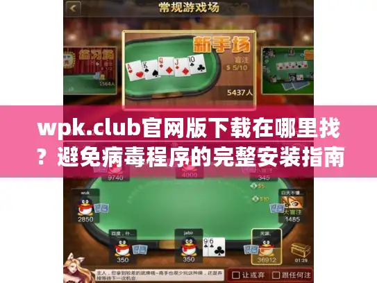 wpk.club官网版下载在哪里找？避免病毒程序的完整安装指南