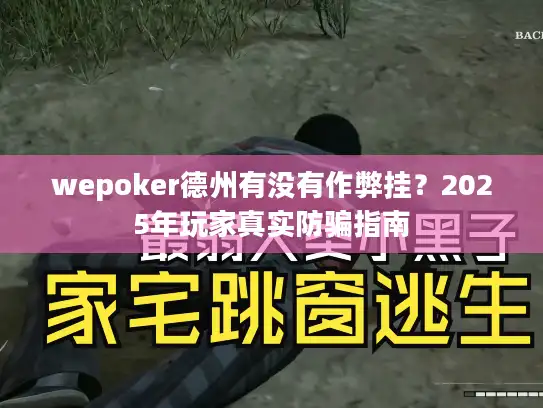 wepoker德州有没有作弊挂？2025年玩家真实防骗指南