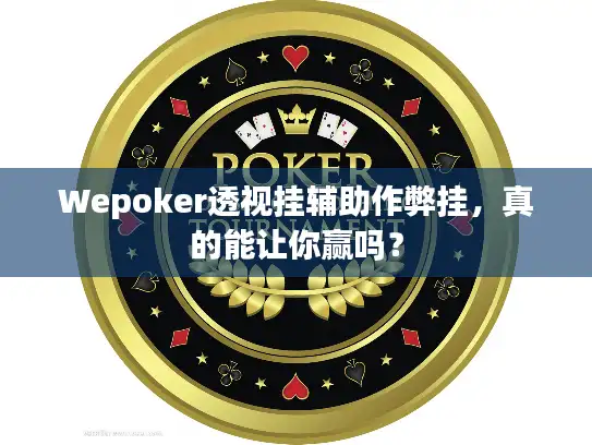Wepoker透视挂辅助作弊挂，真的能让你赢吗？
