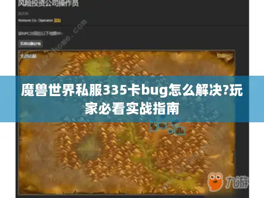 魔兽世界私服335卡bug怎么解决?玩家必看实战指南