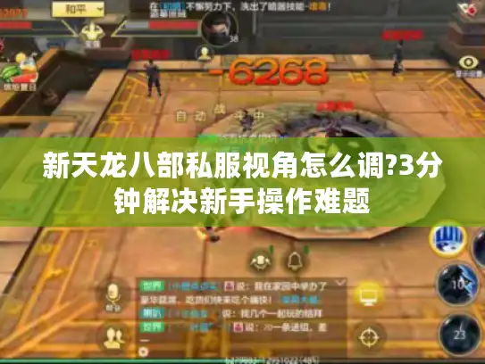 新天龙八部私服视角怎么调?3分钟解决新手操作难题