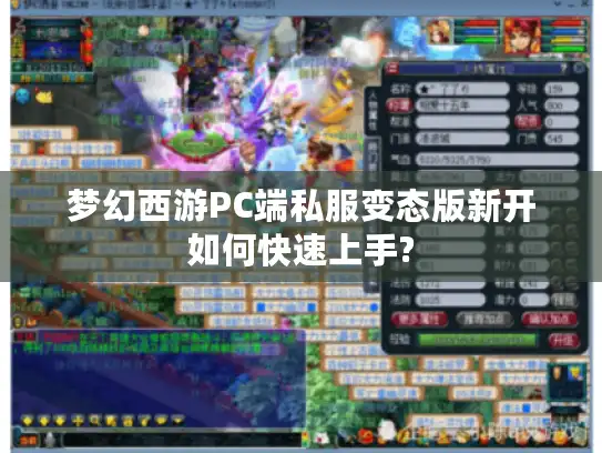 梦幻西游PC端私服变态版新开如何快速上手?